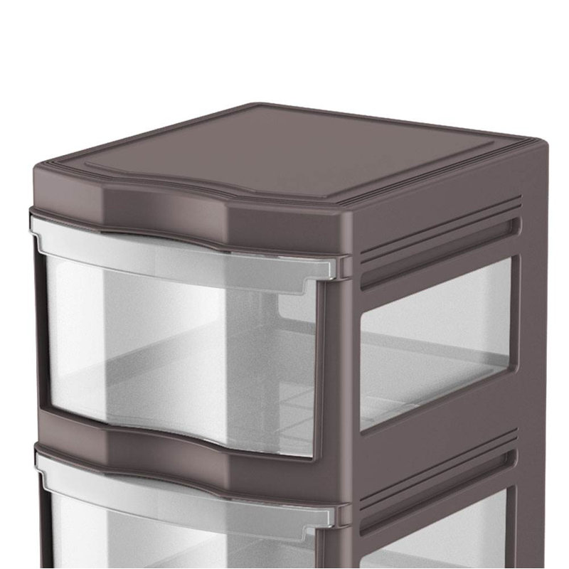 3 Drawer Storage Drawer, Brown