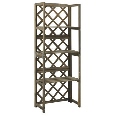 Trellis Garden Trellis for Climbing Plants with Shelves Solid Wood Fir