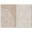 «White Tan Wood Tree Ring Silhouette Collage Nature Modern Art Rustic on Canvas», reproduction de 2 pièces-119460603-92285166-92285162