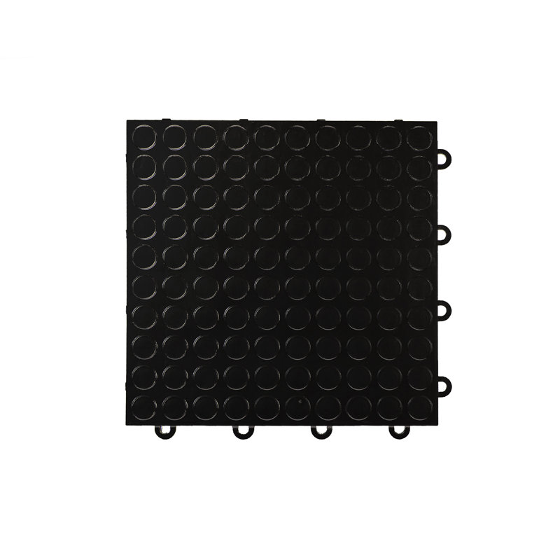 Carreau de plancher de garage 12 po x 12 po, Noir