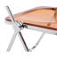 Chaise d'appoint avec structure en acier, plastique-120200421