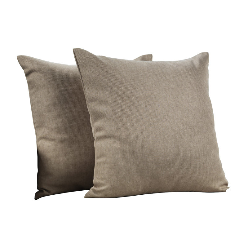 Housses de coussin rectangulaires en lin uni, Orge