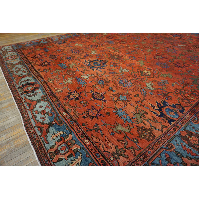 Hand Knotted Wool Floral Area Rug