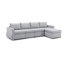 Canapé modulaire 4 places avec 1 repose-pieds, coussin de siège et de dossier Modern