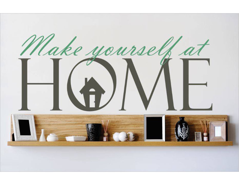 Text & Numbers Wall Decal, 12" H x 30" W x 0.16" D, Teal/Gray
