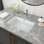 Modern Ceramic Undermount Bathroom Vessel Sink With Overflow, Rectangular Design For Vanity