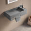 Lavabo de salle de bain mural 24 po avec barre à serviettes intégrée-67800416