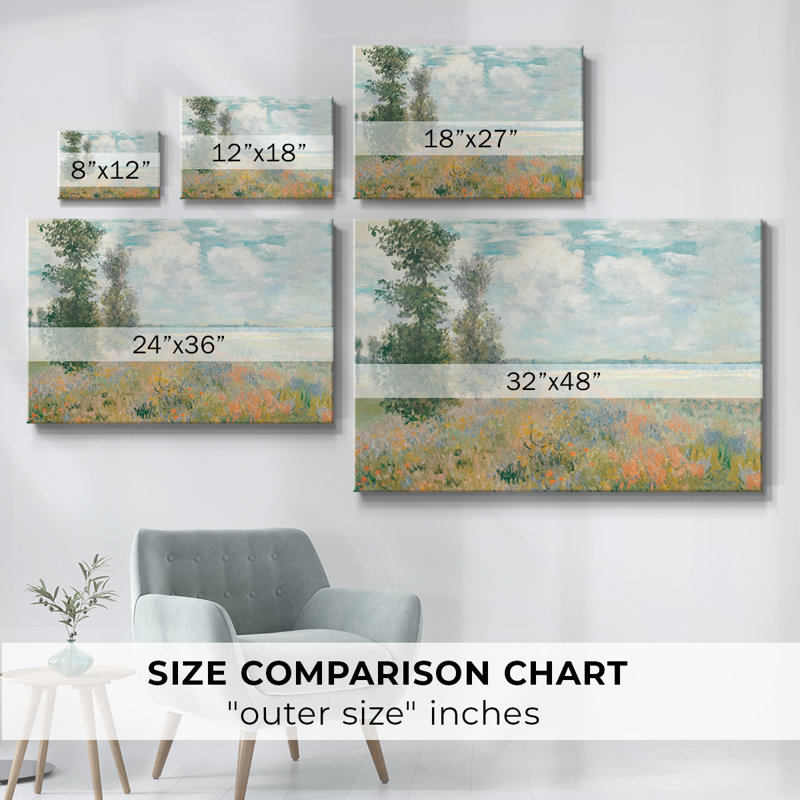 Paysage rétro -XCII, H 33 po x l 49 po x P 1,5 po, Toile tendue