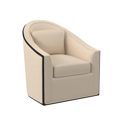 Academy Upholstered Swivel Barrel Chair