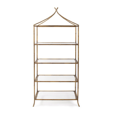 Doane Metal Bamboo Styled Shelving- Large