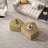 Irregular Pentagon Nesting Coffee Table Set, Geometric Coffee Table Set, Side Table Set-1078460336