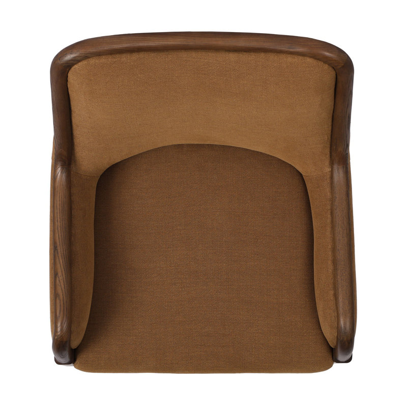 Hollen Upholstered Armchair, Broadway Gilt