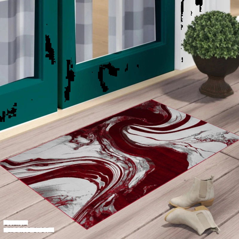 Abstract Area Rug, Rectangle 60 x 110 cm