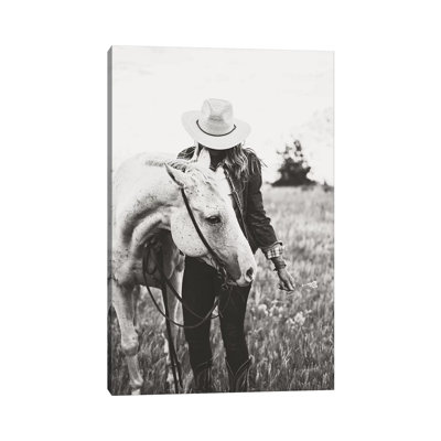 Silver Horse - Wrapped Canvas Print