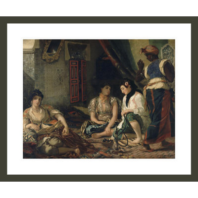 Femmes d'Alger dans leur appartement by Eugène Delacroix -Framed Giclee Print