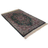 Canvello Hand Made Traditional Medallion Sino Tabriz Rug - 4'0'' X 6'0''