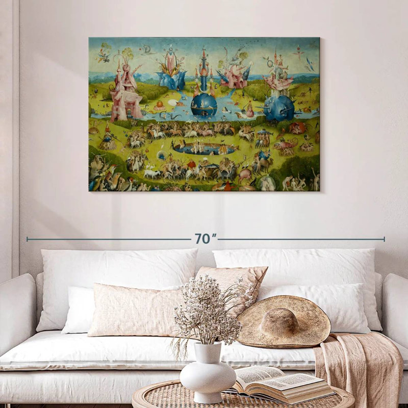 Leisha Le jardin des délices terrestres IV, H 30 po x l 45 po