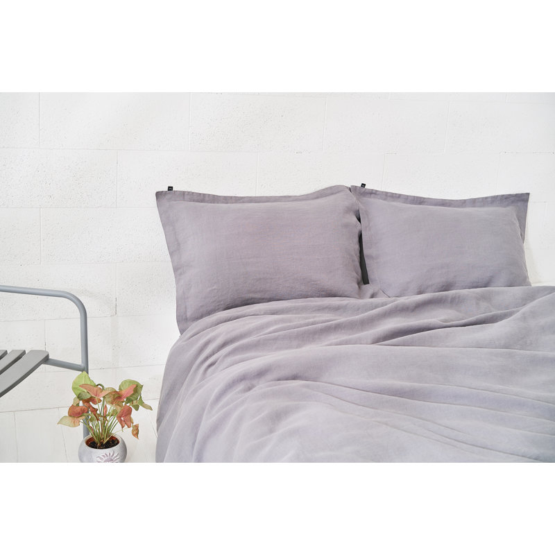 Huddersfield Solid Colour Duvet Cover Set with Pillowcases