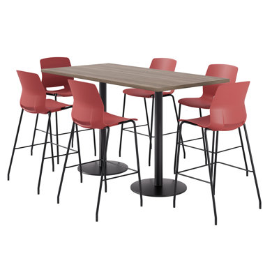 Ensemble repas pour 6 personnes à hauteur de bar