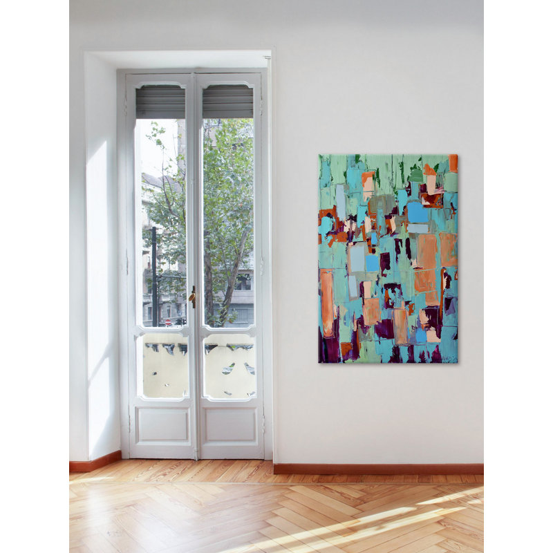« plongée », reproduction d’art sur toile tendue encadrée, H 24 po x l 16 po x P 1,5 po