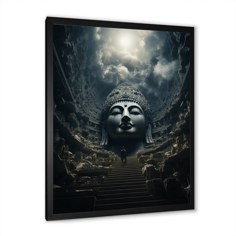Lexandra Hinduisim Celestial Pathway sur impression sur toile, H 40 po x l 30 po x P 1,5 po, Cadre photo noir