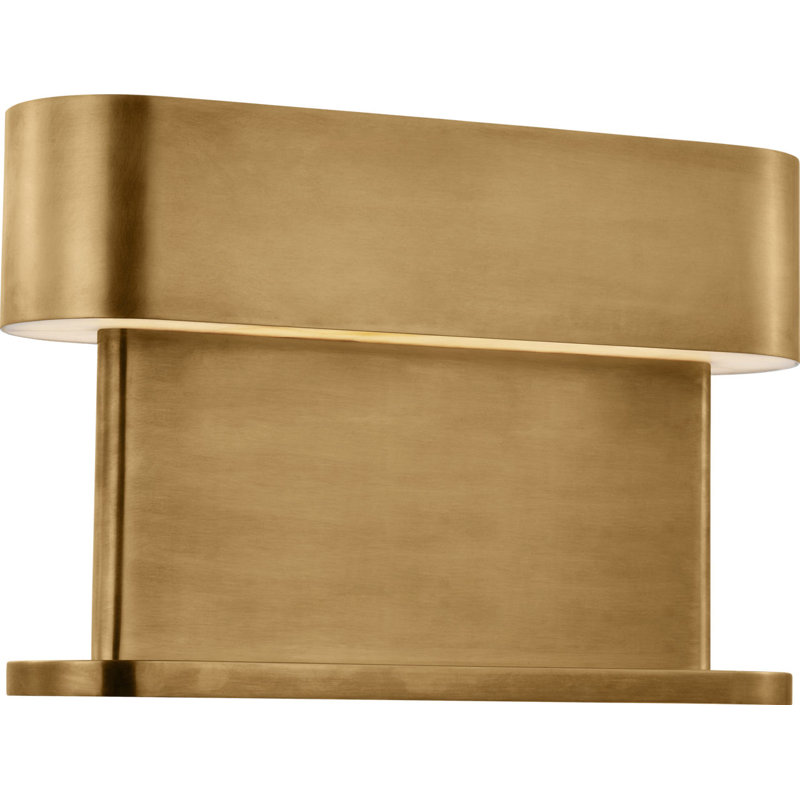Wyllis Table Lamp, Hand Rubbed Antique Brass, 12" H x 18" W x 5" D