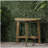 Outdoor Half-Round Folding Acacia Wood Bistro Table, Grey Finish-959277428