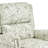 Ameiah Upholstered Farmhouse Recoco Green Manual Push Back Recliner with Solid Wood Legs-1500127634