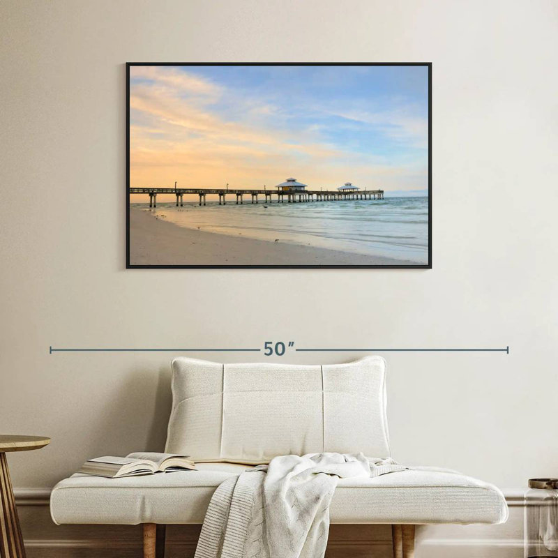 Fort Myers, Floride, Cadre flottant noir, 40 po x 27 po