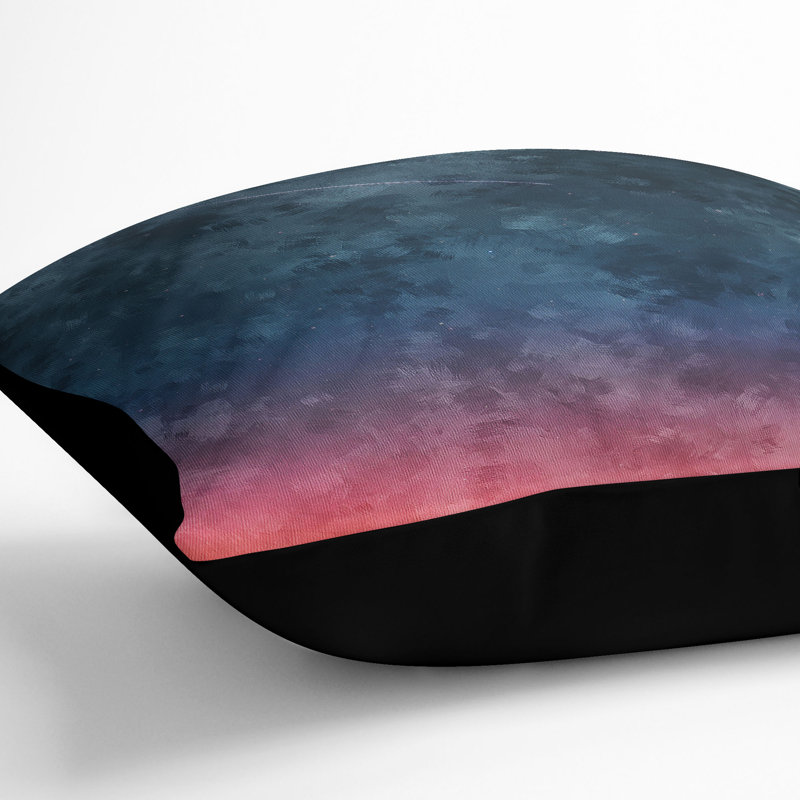 Shooting Star over Mexico Cushion with Filling, 40cm H x 40cm W x 15cm D, Black