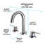 Widespread Bathroom Faucet with Drain Assembly