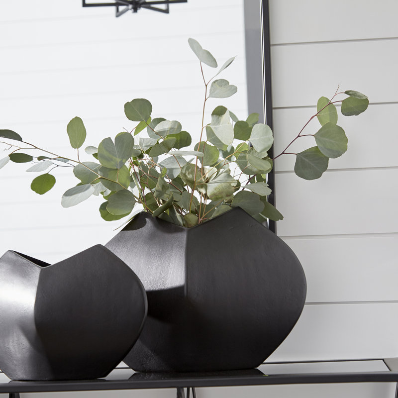 Adelaide Metal Table Vase, 8.75" H x 13.75" W x 6" D