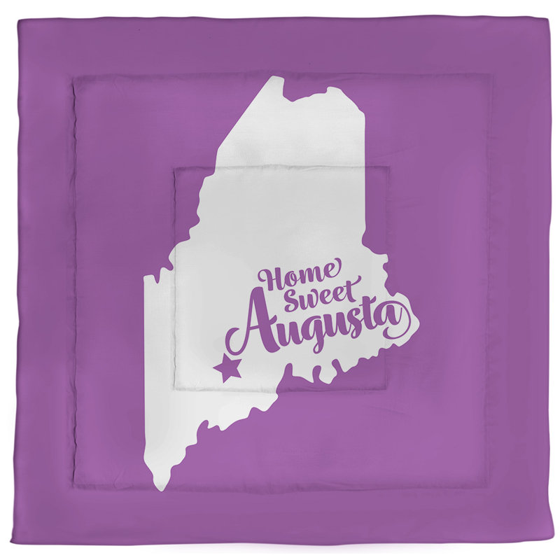 Maine Polyester Comforter, Queen Comforter, Violet
