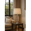 Waukon 59cm Crystal Glass Leaf Chrome Table lamp-106543014