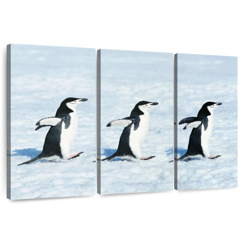 Winter Penguins, 32" H x 50" W