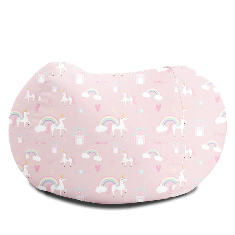 rucomfy Beanbags Printed Mini Slouchbag Bean Bag - Childrens Playroom, Bedroom - Machine Washable - Arrives Pre-Filled