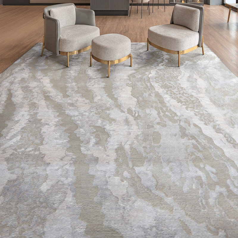 Abstract Area Rug, Rectangle 6' x 9'