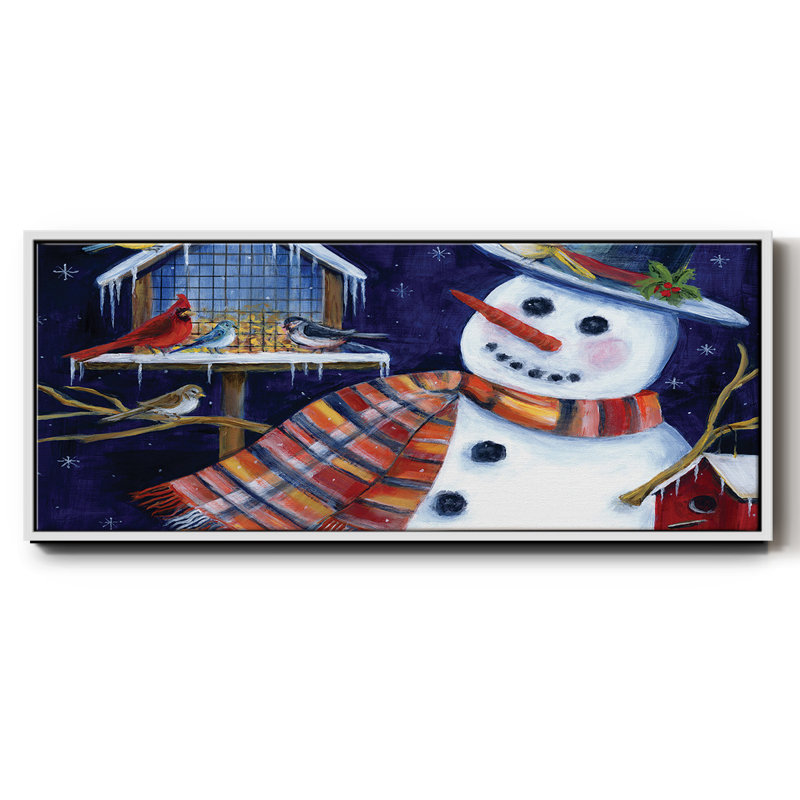 Snow Friends - Toile encadrée, H 8 po x l 20 po