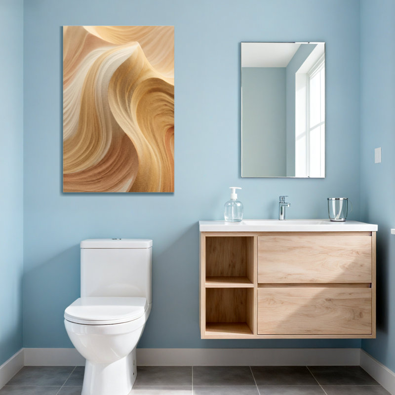 Abstract Abstract Waves In Warm Earth Tones