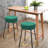 Cheshunt Upholstered Round Counter Bar Stool, Metal Frame Bar Stool-1936652926