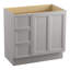 Base de meuble-lavabo en damas seulement avec pieds de meuble et 2 portes-469047599