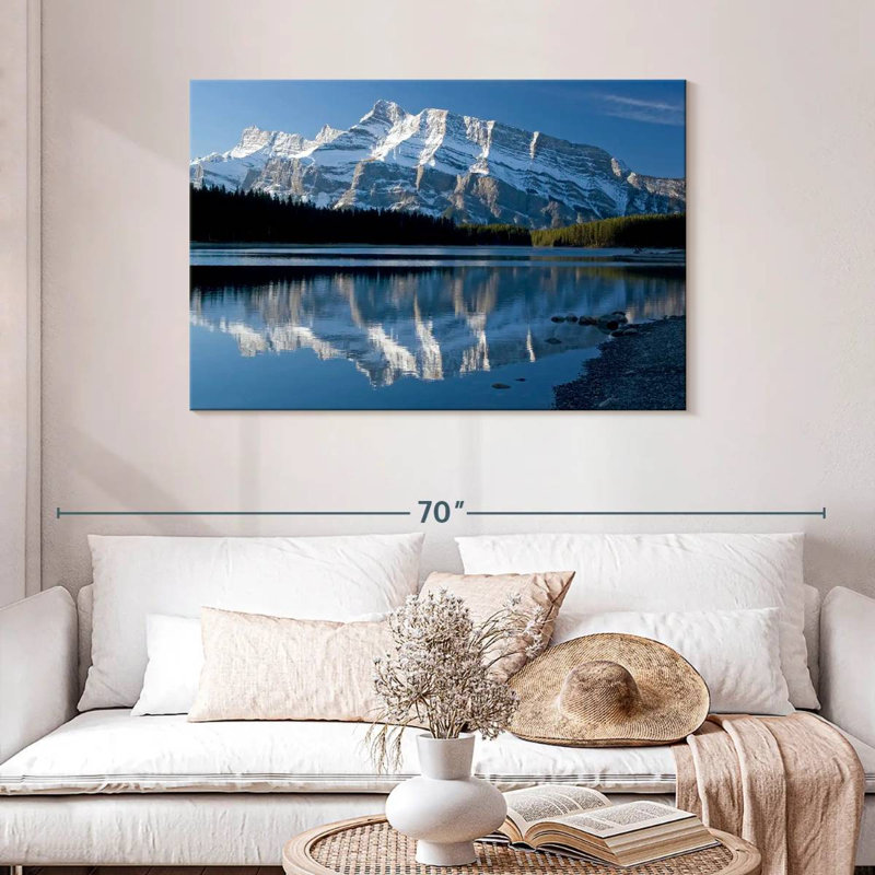 Alvord Lakeside Mountain Reflection, H 30 po x l 45 po