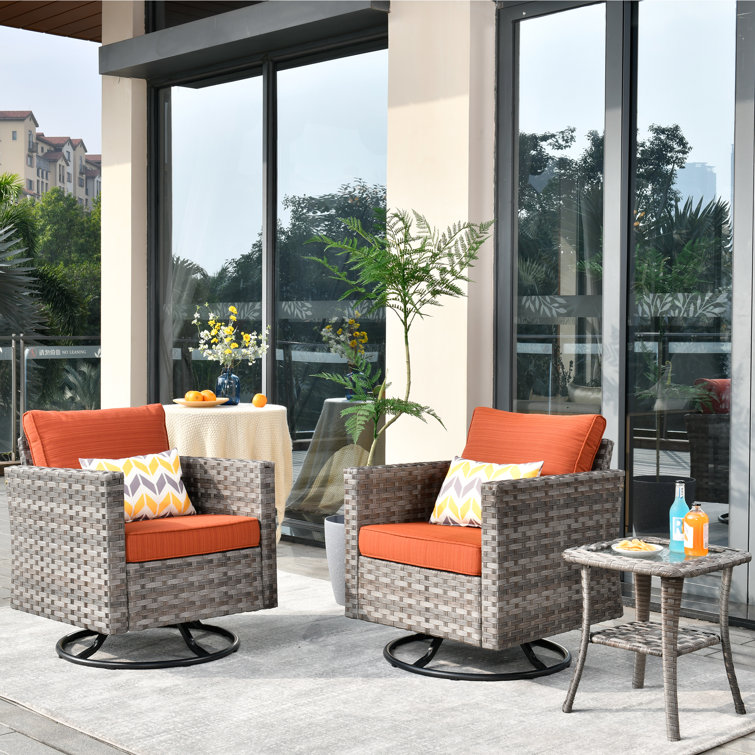 Baili Outdoor Two Chair With Side Table