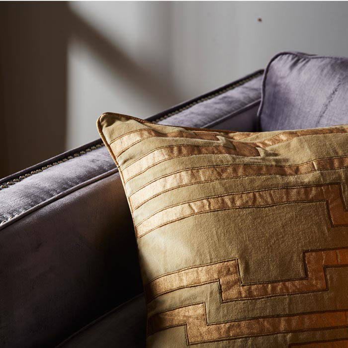 Kids Embroidered Square Cotton Velvet Throw Pillow