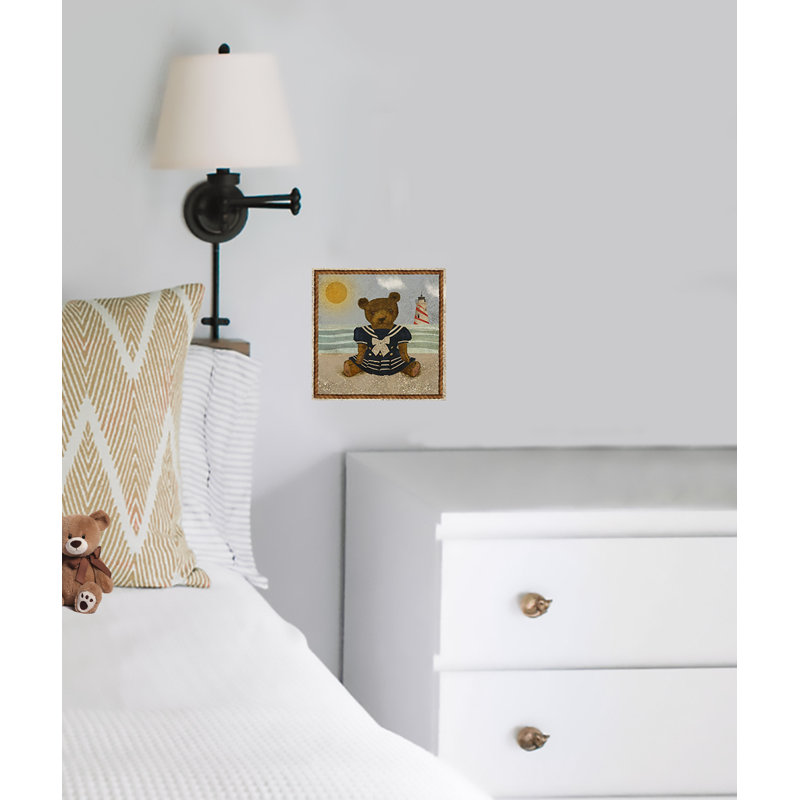 Impression sur papier ours en peluche Bessiel Beach, H 8 po x l 8 po