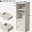Armoire de rangement autoportante haute de 71 pouces avec portes et tablettes-3679123