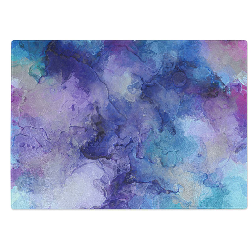 Glass Midnight Joy in Abstract Chopping Board, 39 cm W x 28.5 cm L