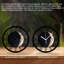 Horloge murale ronde en fer 10 po avec mouvement à quartz silencieux, chiffres romains, impression UV-2015948760