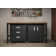 Sibley 72.4" W x 20.5 "D Workbench with Two Mobile Storage Cabinets