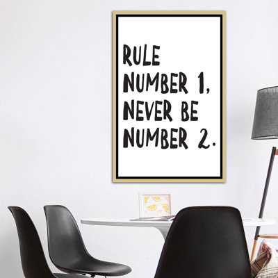 Règle numéro - reproduction d'art textuel